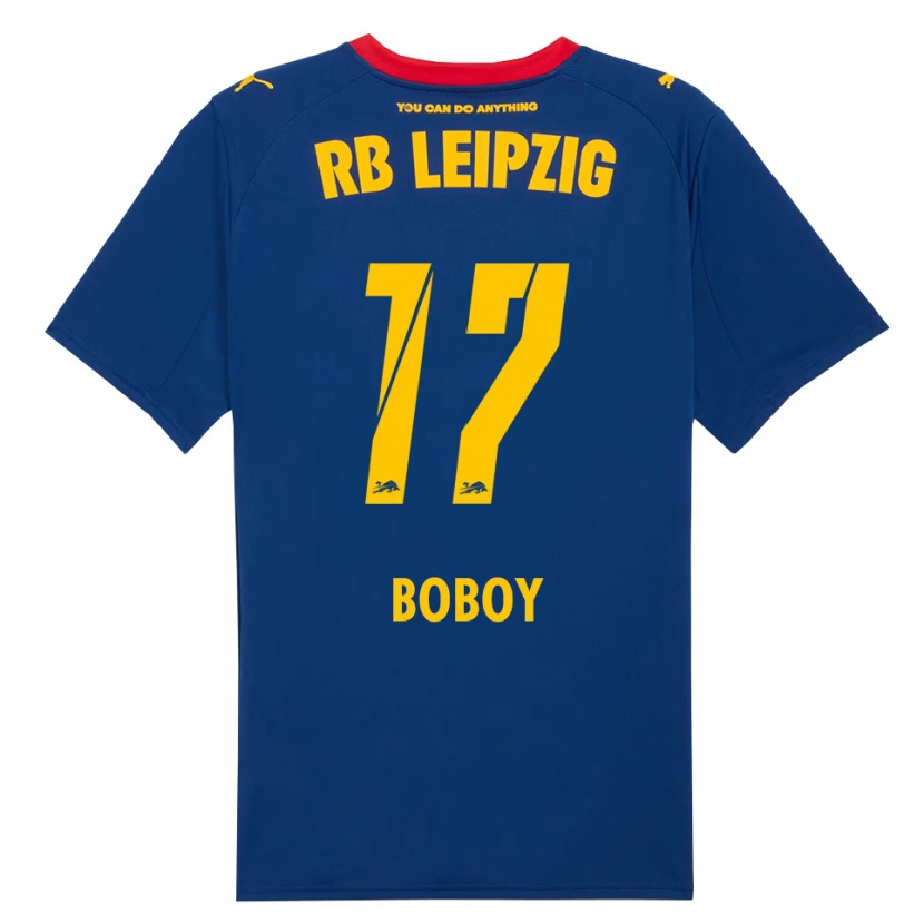 Danxen Niño Camiseta Delice Boboy #17 Marino Rojo 2ª Equipación 2025/26 La Camisa