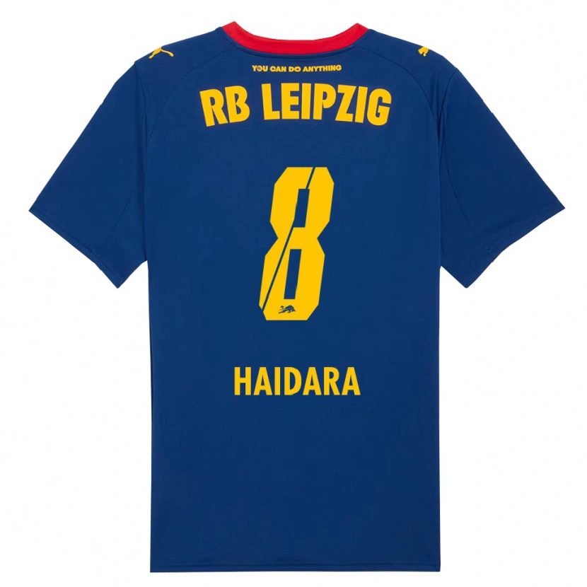 Danxen Niño Camiseta Amadou Haidara #8 Marino Rojo 2ª Equipación 2025/26 La Camisa