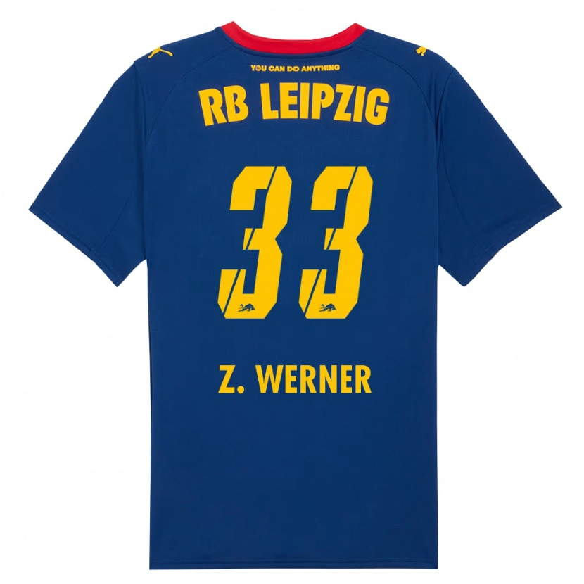 Danxen Niño Camiseta Zoé Werner #33 Marino Rojo 2ª Equipación 2025/26 La Camisa
