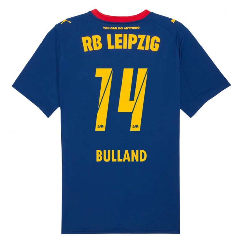 Danxen Niño Camiseta Anton Bulland #14 Marino Rojo 2ª Equipación 2025/26 La Camisa