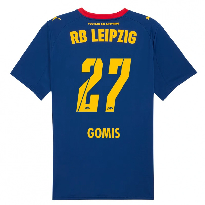 Danxen Niño Camiseta Tidiam Gomis #27 Marino Rojo 2ª Equipación 2025/26 La Camisa