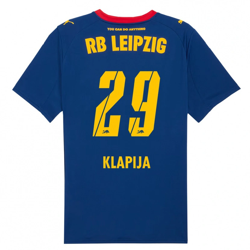Danxen Niño Camiseta Din Klapija #29 Marino Rojo 2ª Equipación 2025/26 La Camisa