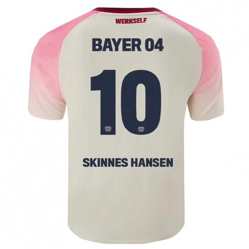 Danxen Niño Camiseta Synne Skinnes Hansen #10 Rosa Blanquecino 2ª Equipación 2025/26 La Camisa