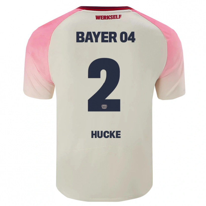 Danxen Niño Camiseta Luan Hucke #2 Rosa Blanquecino 2ª Equipación 2025/26 La Camisa