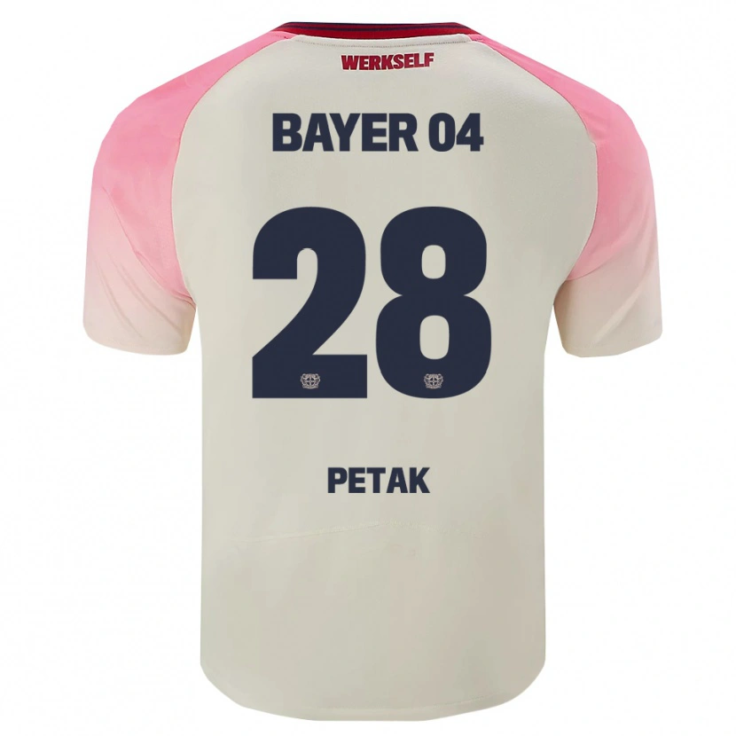 Danxen Niño Camiseta Raoul Petak #28 Rosa Blanquecino 2ª Equipación 2025/26 La Camisa