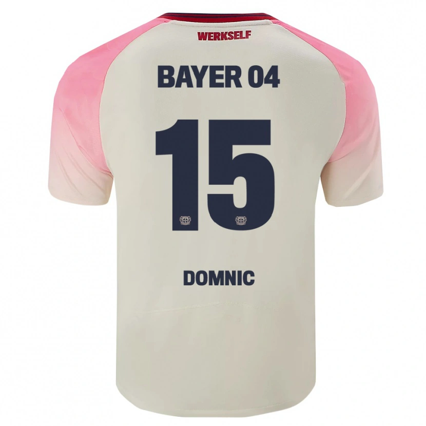 Danxen Niño Camiseta Nebe-Sirak Domnic #15 Rosa Blanquecino 2ª Equipación 2025/26 La Camisa