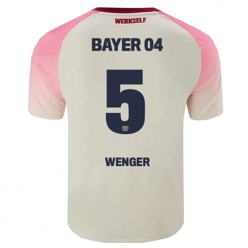 Danxen Niño Camiseta Claudia Wenger #5 Rosa Blanquecino 2ª Equipación 2025/26 La Camisa