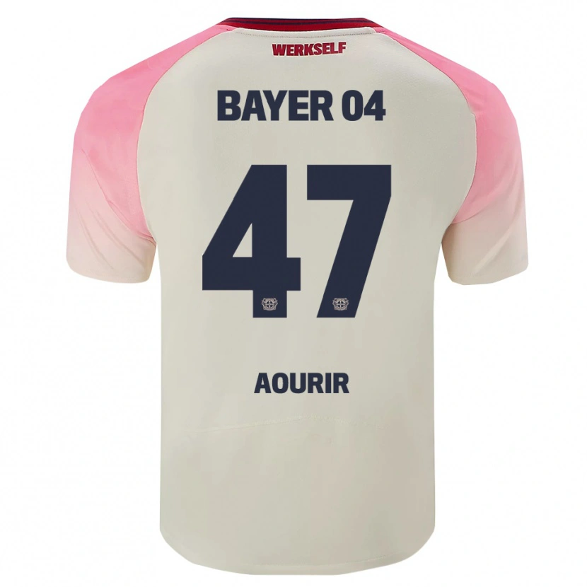 Danxen Niño Camiseta Ayman Aourir #47 Rosa Blanquecino 2ª Equipación 2025/26 La Camisa