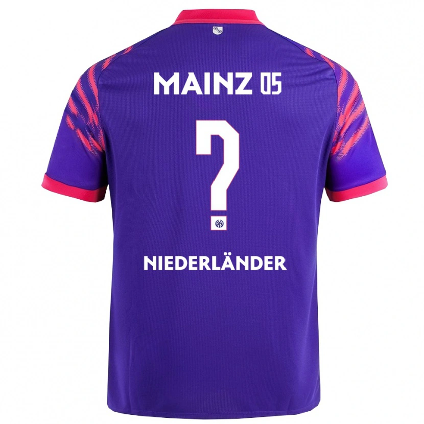 Danxen Niño Camiseta Lennart Niederländer #0 Marino Rosa 2ª Equipación 2025/26 La Camisa