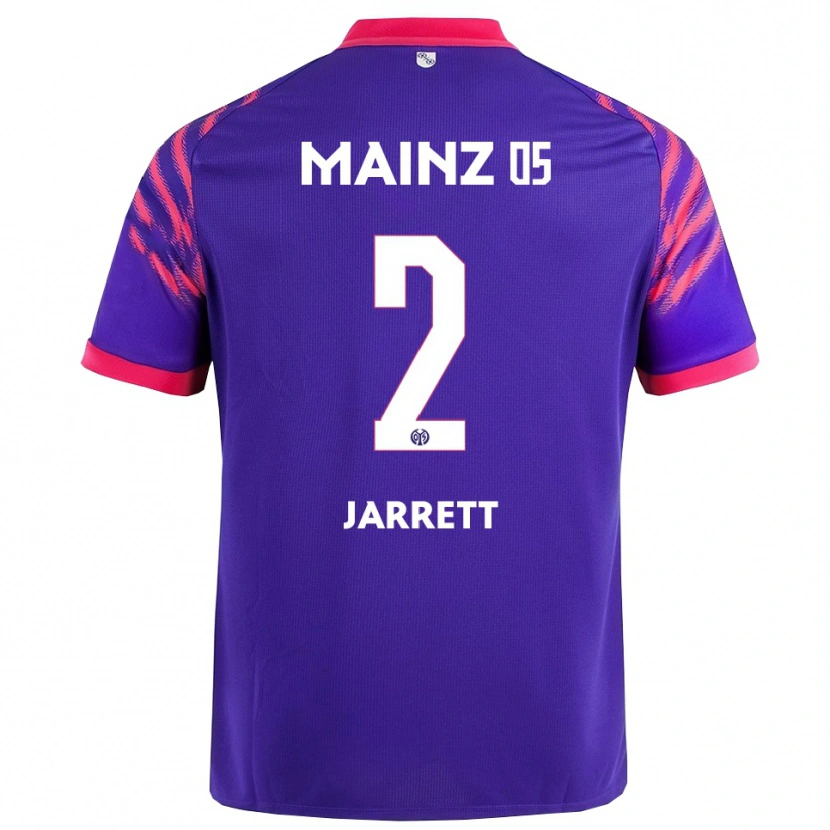 Danxen Niño Camiseta Tyrone Jarrett #2 Marino Rosa 2ª Equipación 2025/26 La Camisa