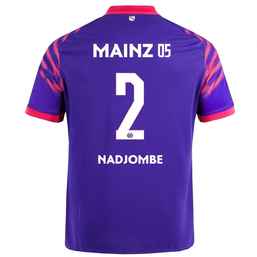 Danxen Niño Camiseta Jean-Marie Nadjombe #2 Marino Rosa 2ª Equipación 2025/26 La Camisa