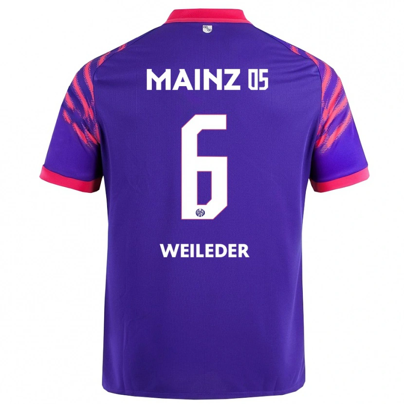 Danxen Niño Camiseta Tobias Weileder #6 Marino Rosa 2ª Equipación 2025/26 La Camisa