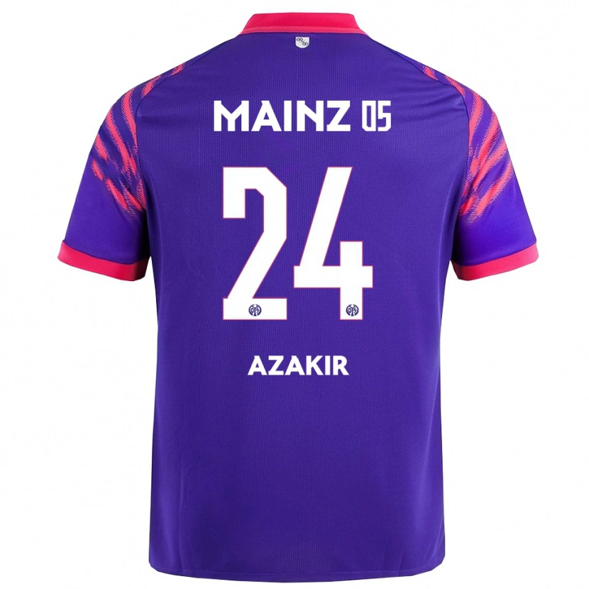 Danxen Niño Camiseta Dennis Azakir #24 Marino Rosa 2ª Equipación 2025/26 La Camisa