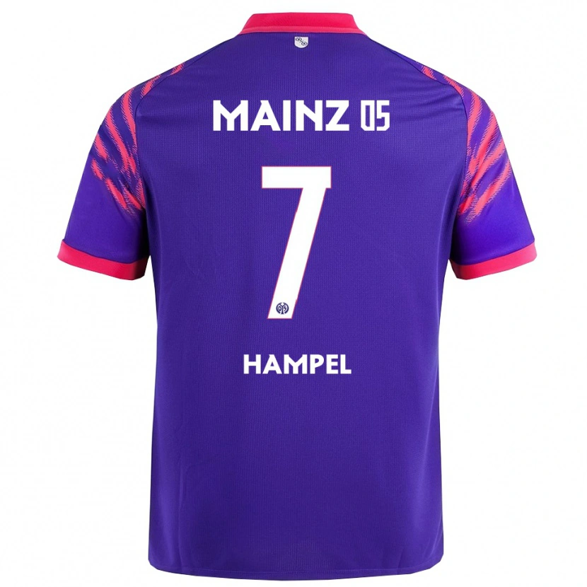 Danxen Niño Camiseta Luca Hampel #7 Marino Rosa 2ª Equipación 2025/26 La Camisa
