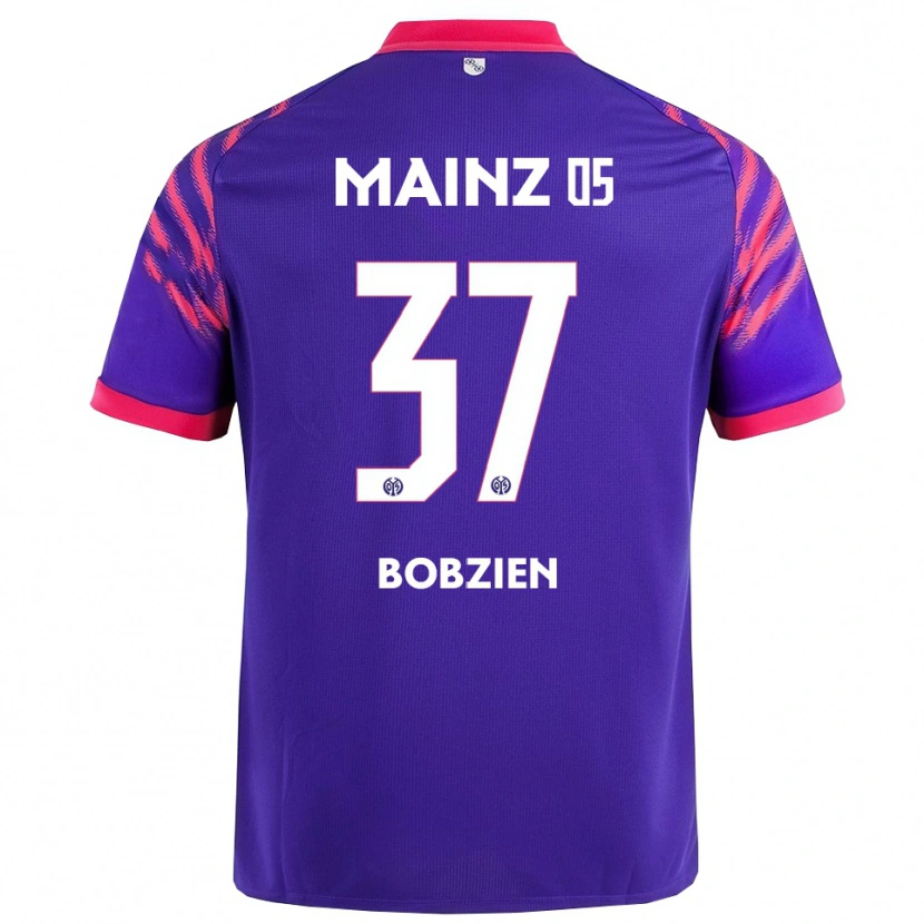 Danxen Niño Camiseta Ben Bobzien #37 Marino Rosa 2ª Equipación 2025/26 La Camisa
