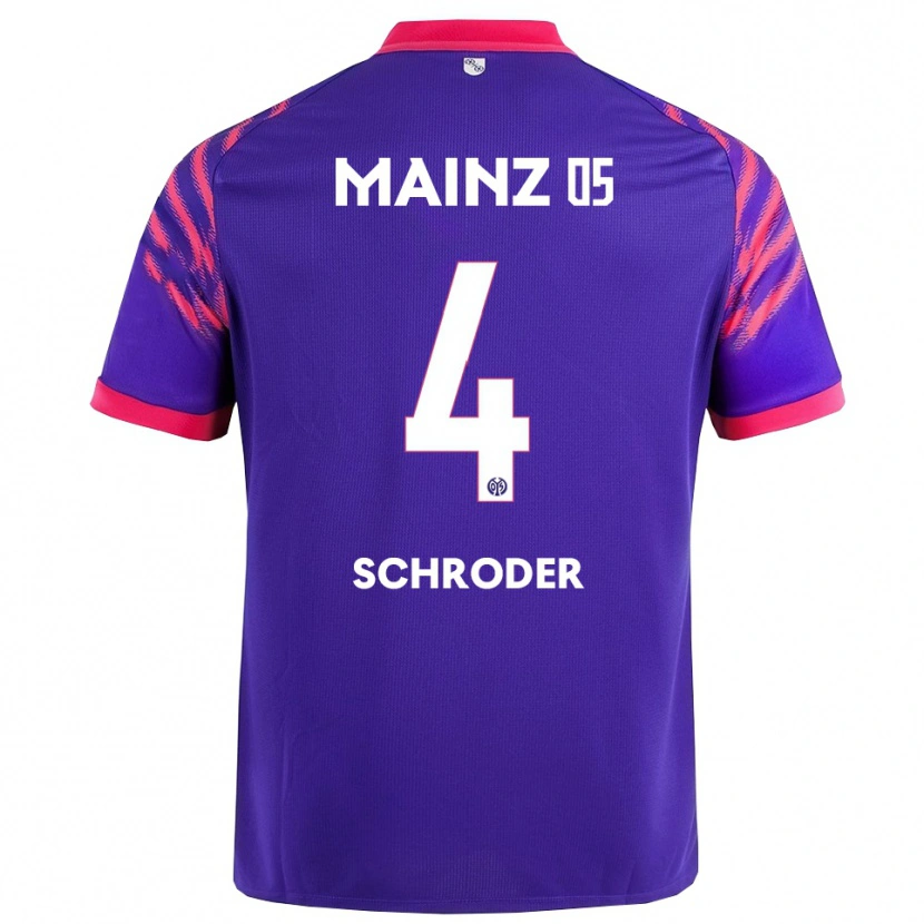 Danxen Niño Camiseta Lara Schröder #4 Marino Rosa 2ª Equipación 2025/26 La Camisa