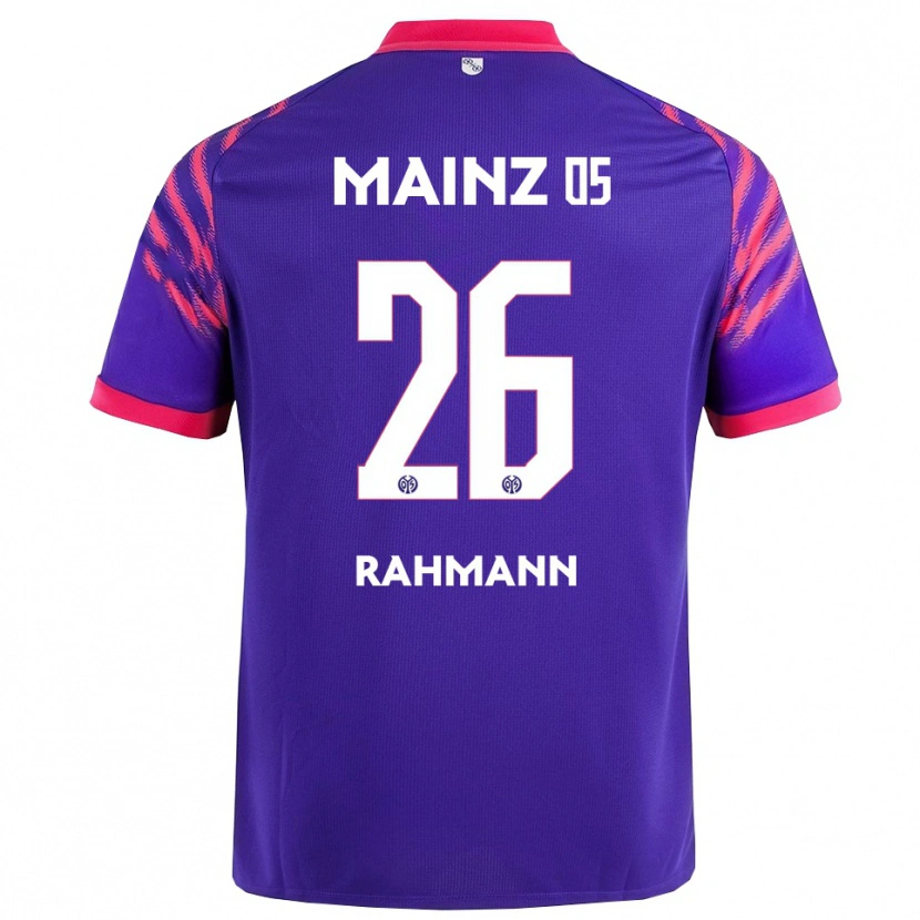 Danxen Niño Camiseta Luke Rahmann #26 Marino Rosa 2ª Equipación 2025/26 La Camisa
