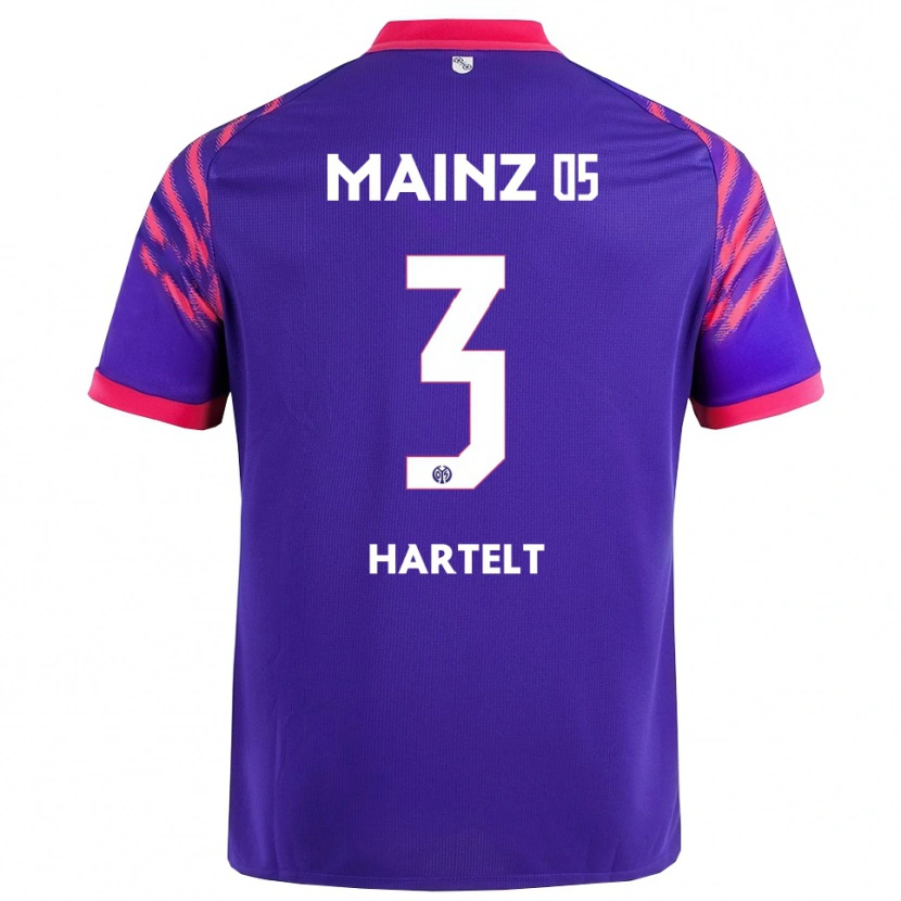 Danxen Niño Camiseta Toni Hartelt #3 Marino Rosa 2ª Equipación 2025/26 La Camisa