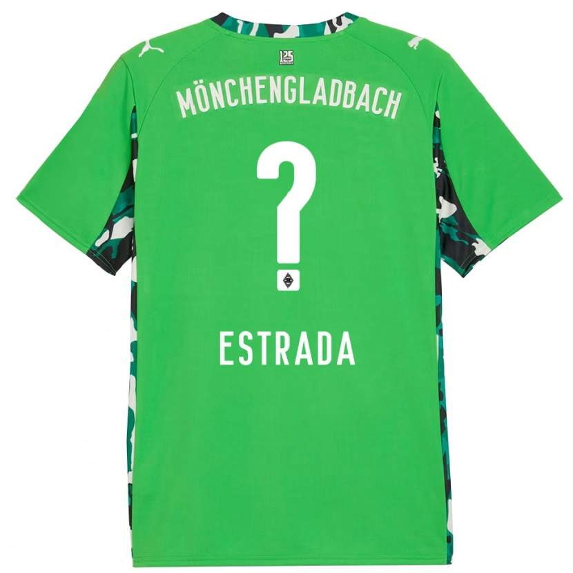 Danxen Niño Camiseta Joshua Jong Estrada #0 Verde Negro 2ª Equipación 2025/26 La Camisa