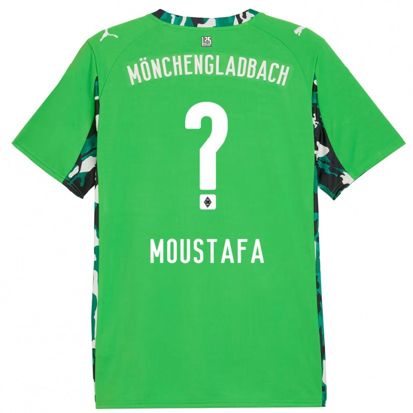 Danxen Niño Camiseta Seif Ashraf Moustafa #0 Verde Negro 2ª Equipación 2025/26 La Camisa
