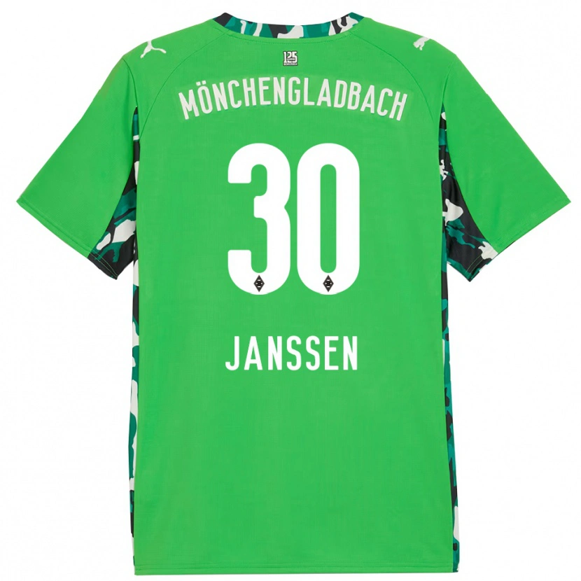 Danxen Niño Camiseta Annalena Janssen #30 Verde Negro 2ª Equipación 2025/26 La Camisa