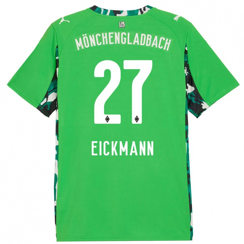 Danxen Niño Camiseta Mia Eickmann #27 Verde Negro 2ª Equipación 2025/26 La Camisa