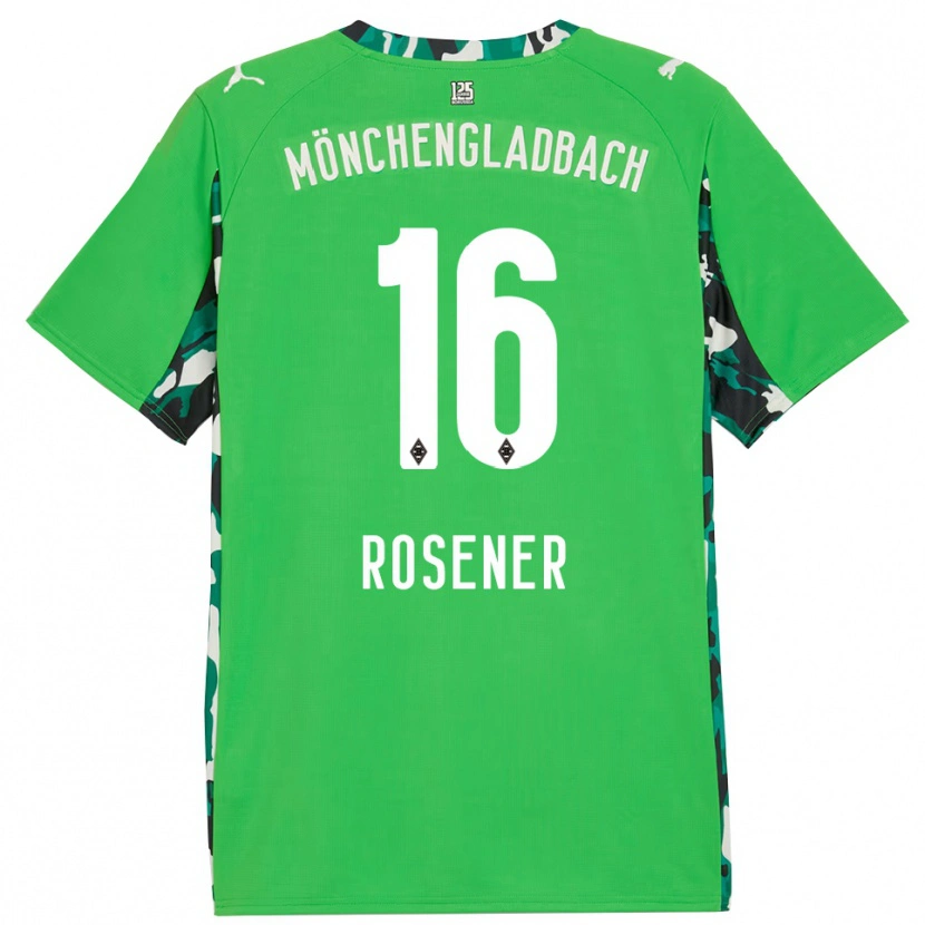 Danxen Niño Camiseta Chiara Rösener #16 Verde Negro 2ª Equipación 2025/26 La Camisa