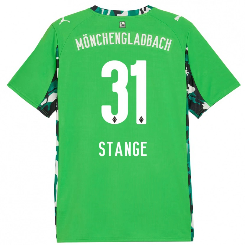Danxen Niño Camiseta Veit Stange #31 Verde Negro 2ª Equipación 2025/26 La Camisa