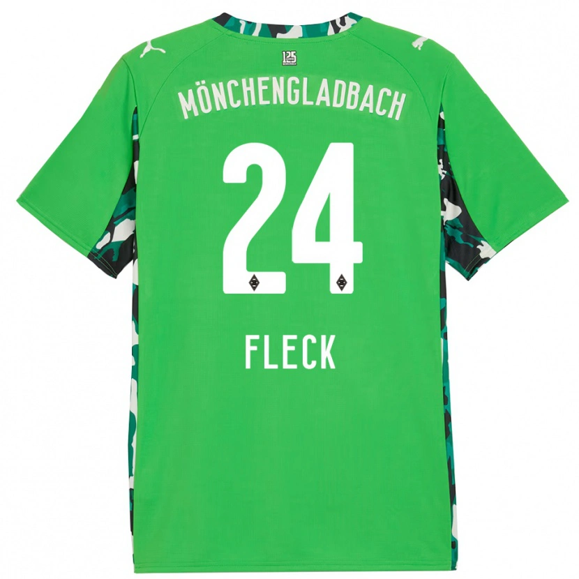 Danxen Niño Camiseta Fritz Fleck #24 Verde Negro 2ª Equipación 2025/26 La Camisa