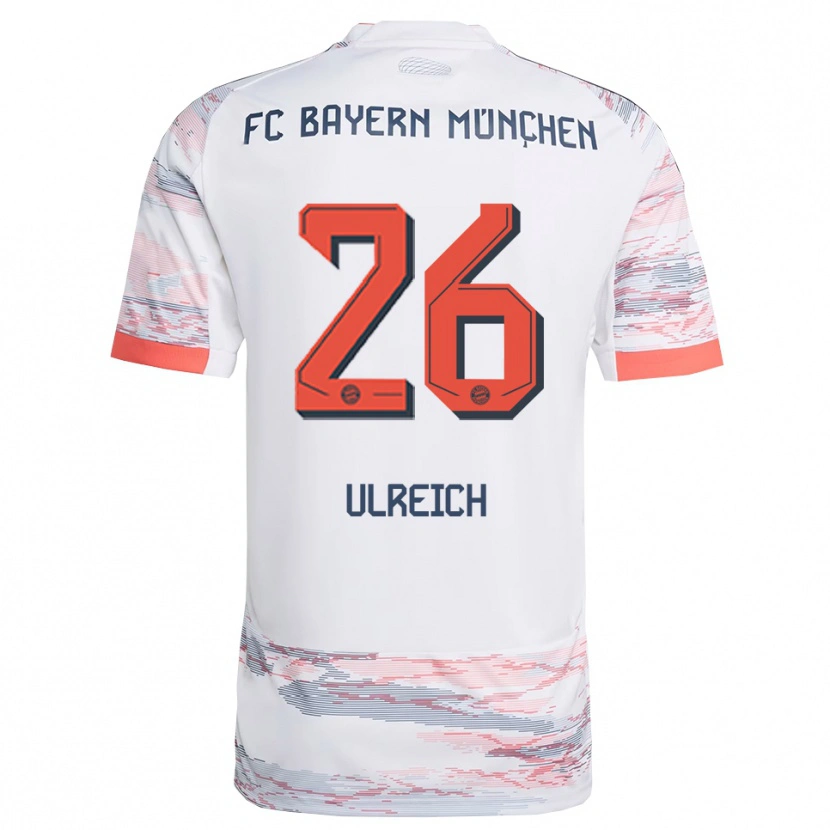 Danxen Niño Camiseta Sven Ulreich #26 Blanco Gris 2ª Equipación 2025/26 La Camisa