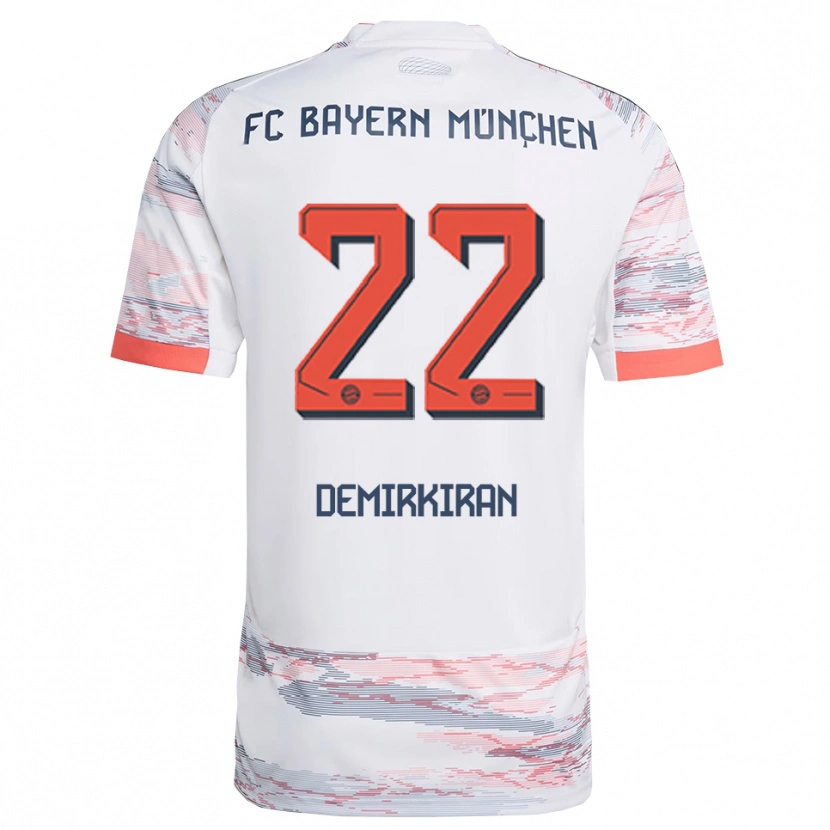 Danxen Niño Camiseta Ediz Demirkiran #22 Blanco Gris 2ª Equipación 2025/26 La Camisa
