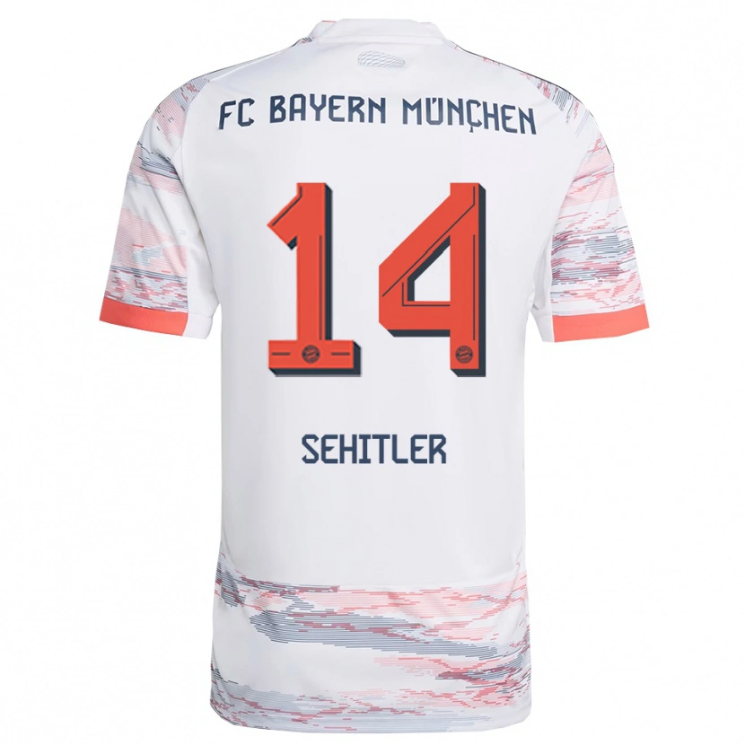 Danxen Niño Camiseta Alara Şehitler #14 Blanco Gris 2ª Equipación 2025/26 La Camisa