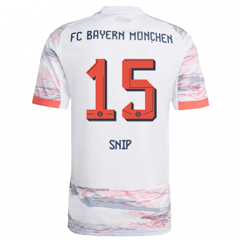 Danxen Niño Camiseta Roy Snip #15 Blanco Gris 2ª Equipación 2025/26 La Camisa