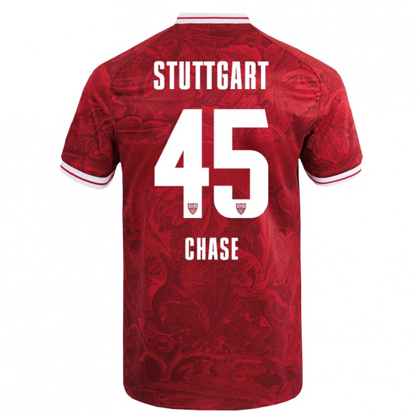 Danxen Niño Camiseta Anrie Chase #45 Rojo Negro 2ª Equipación 2025/26 La Camisa