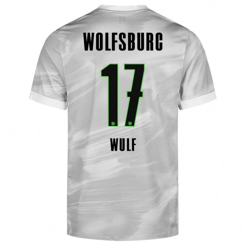 Danxen Niño Camiseta Diego Wulf #17 Gris Blanco 2ª Equipación 2025/26 La Camisa