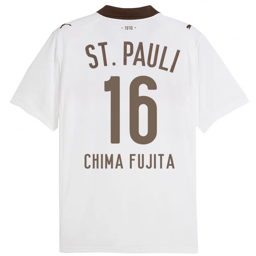 Danxen Niño Camiseta Joel Chima Fujita #16 Blanco Rojo 2ª Equipación 2025/26 La Camisa
