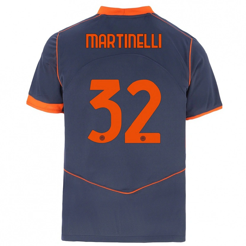 Danxen Niño Camiseta Matilde Martinelli #32 Gris Naranja Equipación Tercera 2025/26 La Camisa