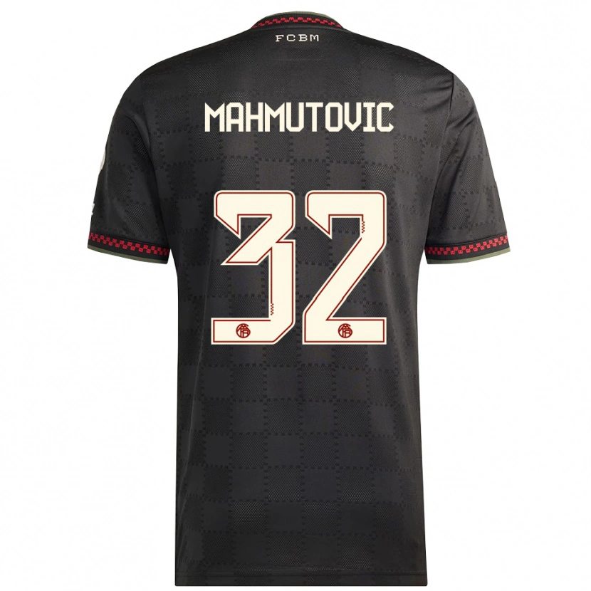 Danxen Niño Camiseta Ena Mahmutovic #32 Negro Blanco Equipación Tercera 2025/26 La Camisa