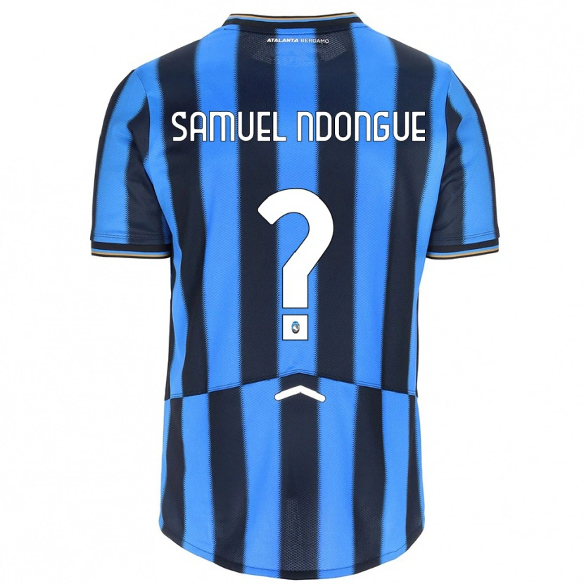 Danxen Hombre Camiseta Frederick Samuel Ndongue #0 Azul Cielo Negro 1ª Equipación 2025/26 La Camisa