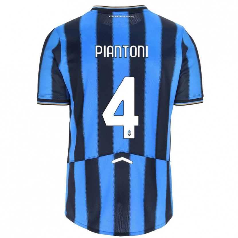 Danxen Hombre Camiseta Andrea Piantoni #4 Azul Cielo Negro 1ª Equipación 2025/26 La Camisa