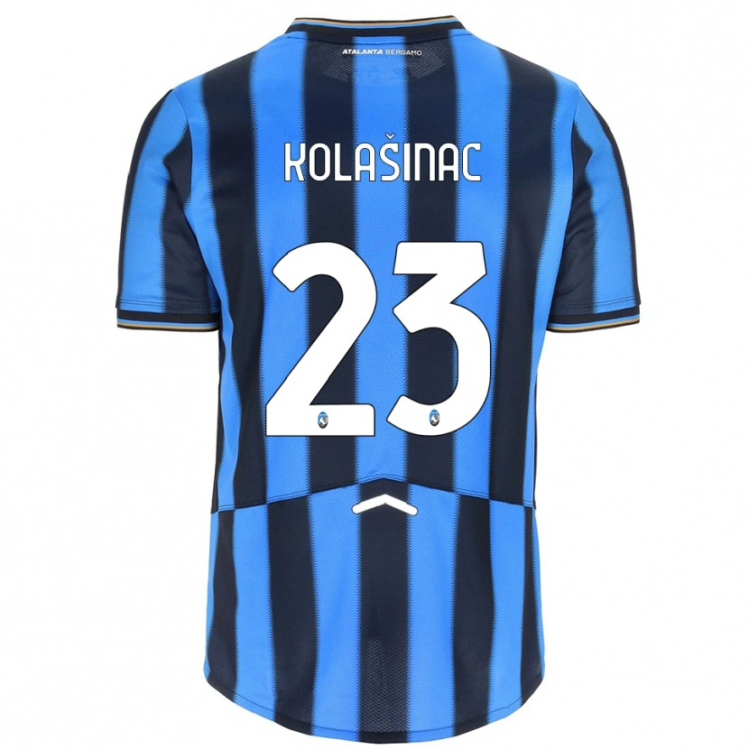 Danxen Hombre Camiseta Sead Kolasinac #23 Azul Cielo Negro 1ª Equipación 2025/26 La Camisa