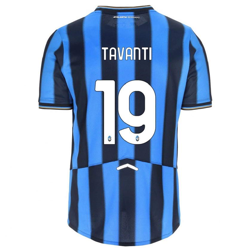 Danxen Hombre Camiseta Mattia Tavanti #19 Azul Cielo Negro 1ª Equipación 2025/26 La Camisa