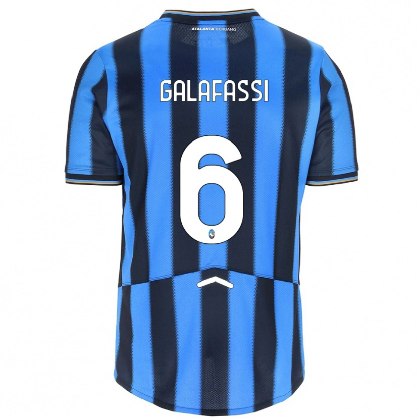 Danxen Hombre Camiseta Filippo Galafassi #6 Azul Cielo Negro 1ª Equipación 2025/26 La Camisa