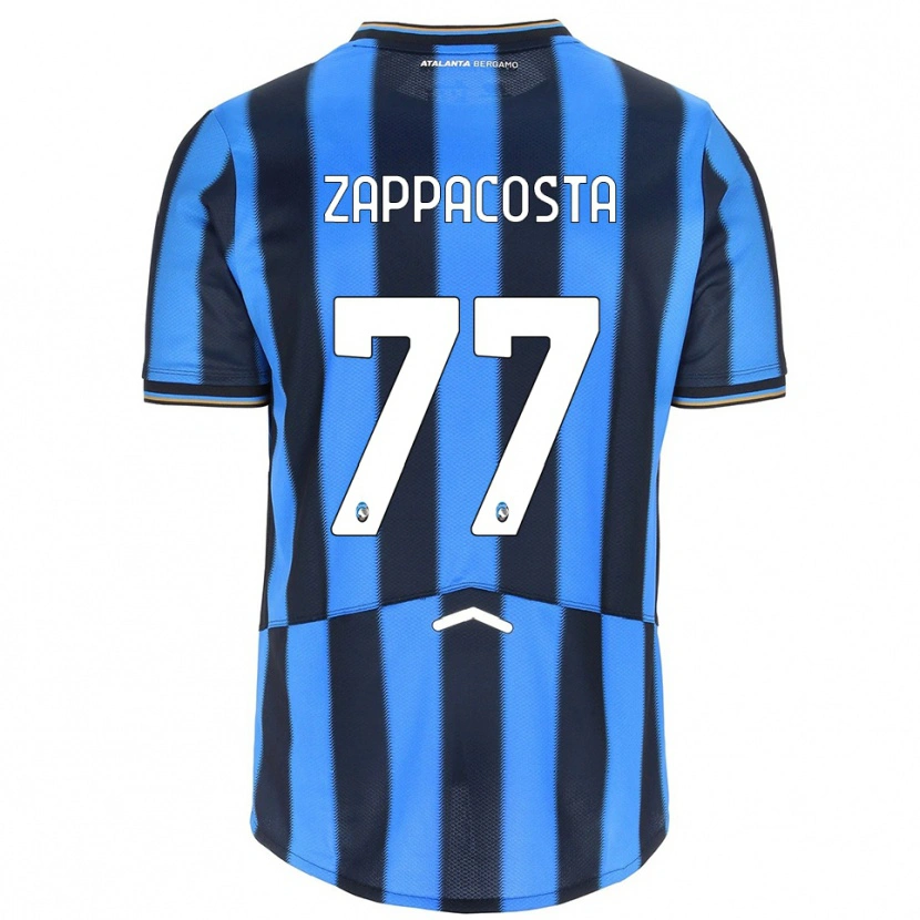 Danxen Hombre Camiseta Davide Zappacosta #77 Azul Cielo Negro 1ª Equipación 2025/26 La Camisa