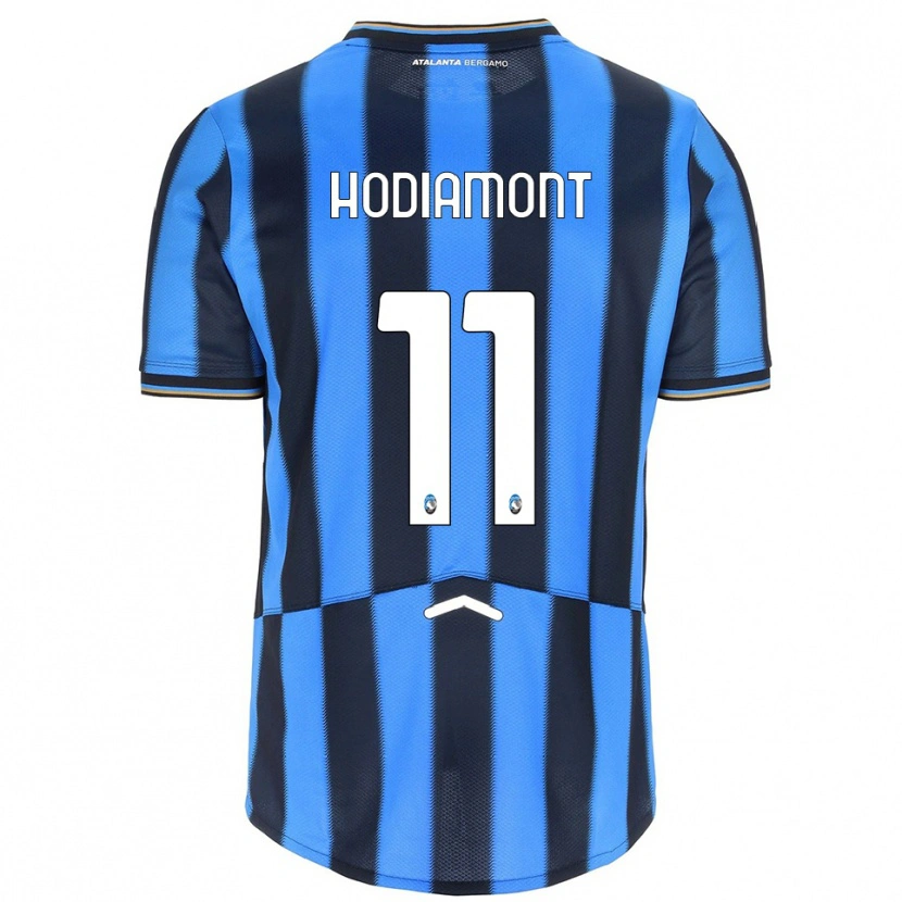 Danxen Hombre Camiseta Lyam Hodiamont #11 Azul Cielo Negro 1ª Equipación 2025/26 La Camisa