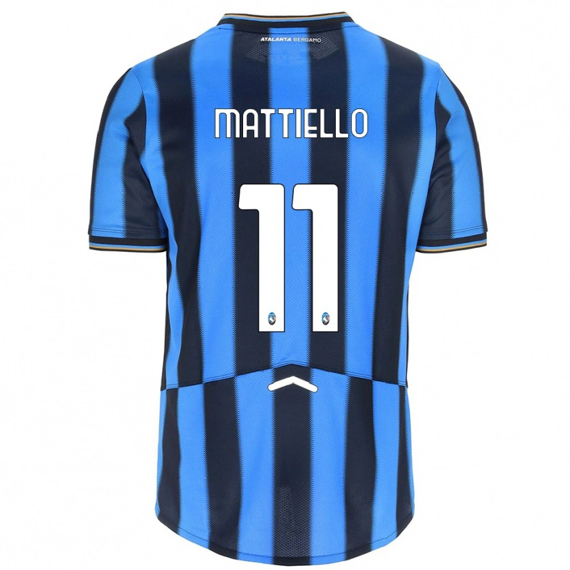 Danxen Hombre Camiseta Federico Mattiello #11 Azul Cielo Negro 1ª Equipación 2025/26 La Camisa