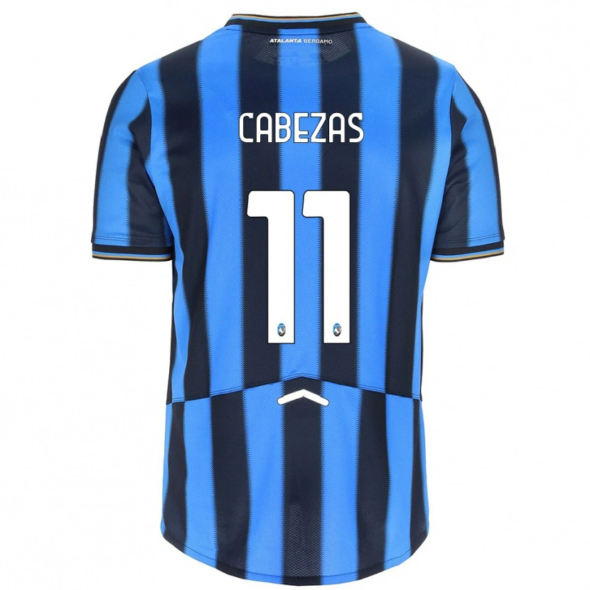 Danxen Hombre Camiseta Bryan Cabezas #11 Azul Cielo Negro 1ª Equipación 2025/26 La Camisa