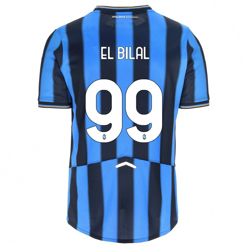 Danxen Hombre Camiseta El Bilal Touré #99 Azul Cielo Negro 1ª Equipación 2025/26 La Camisa