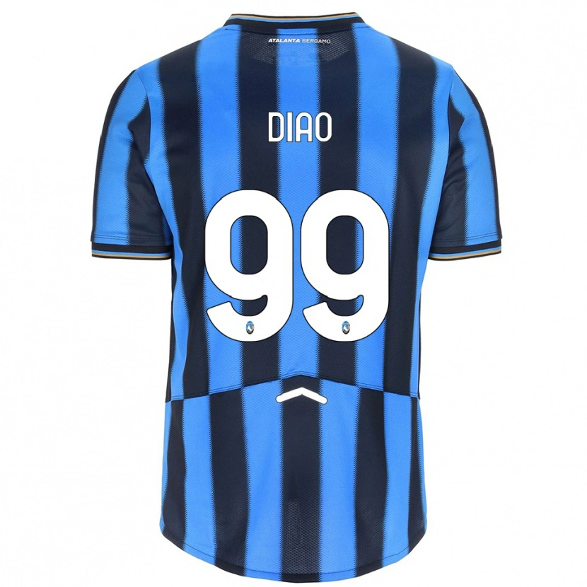 Danxen Hombre Camiseta Siren Diao #99 Azul Cielo Negro 1ª Equipación 2025/26 La Camisa