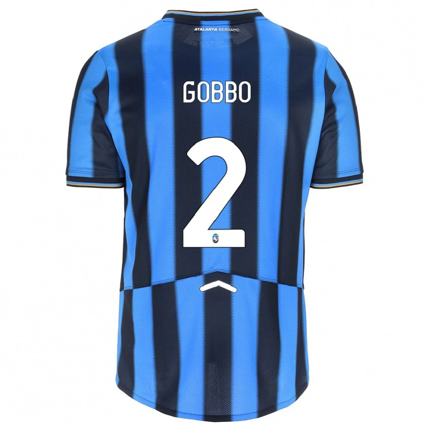 Danxen Hombre Camiseta Luca Gobbo #2 Azul Cielo Negro 1ª Equipación 2025/26 La Camisa